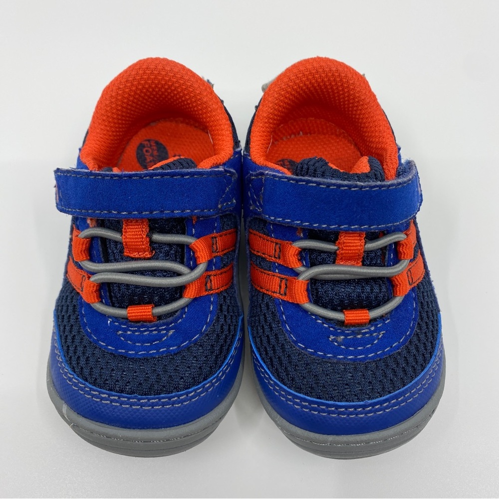 Stride Rite Ivan Boys US 3 Baby Shoes Blue Orange
